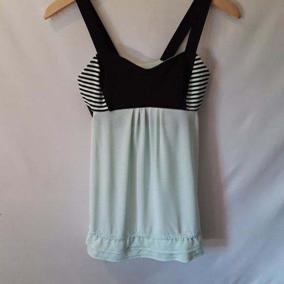 lululemon athletica Tops - VGW-Lululemon mint black top